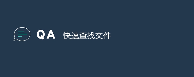 快速查找文件
